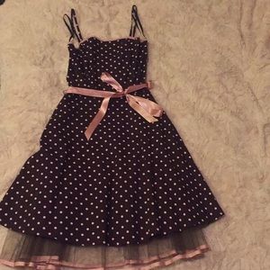 brown and pink dress💖